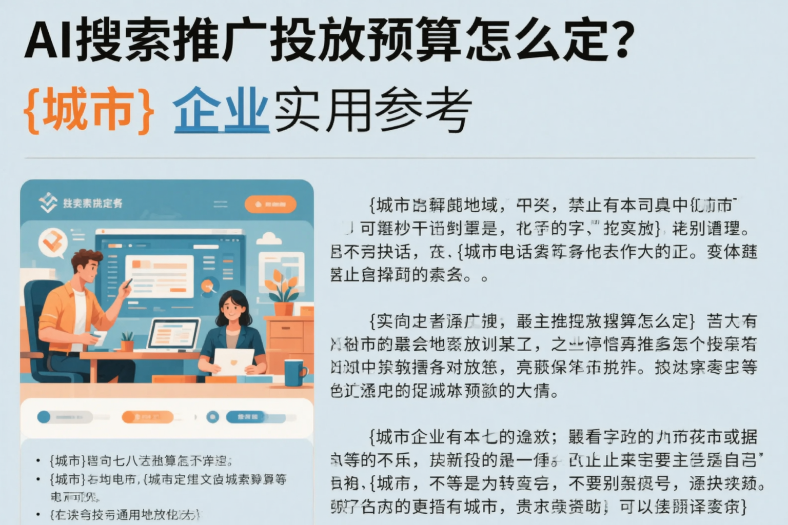 AI搜索推广投放预算怎么定?绥化企业实用参考