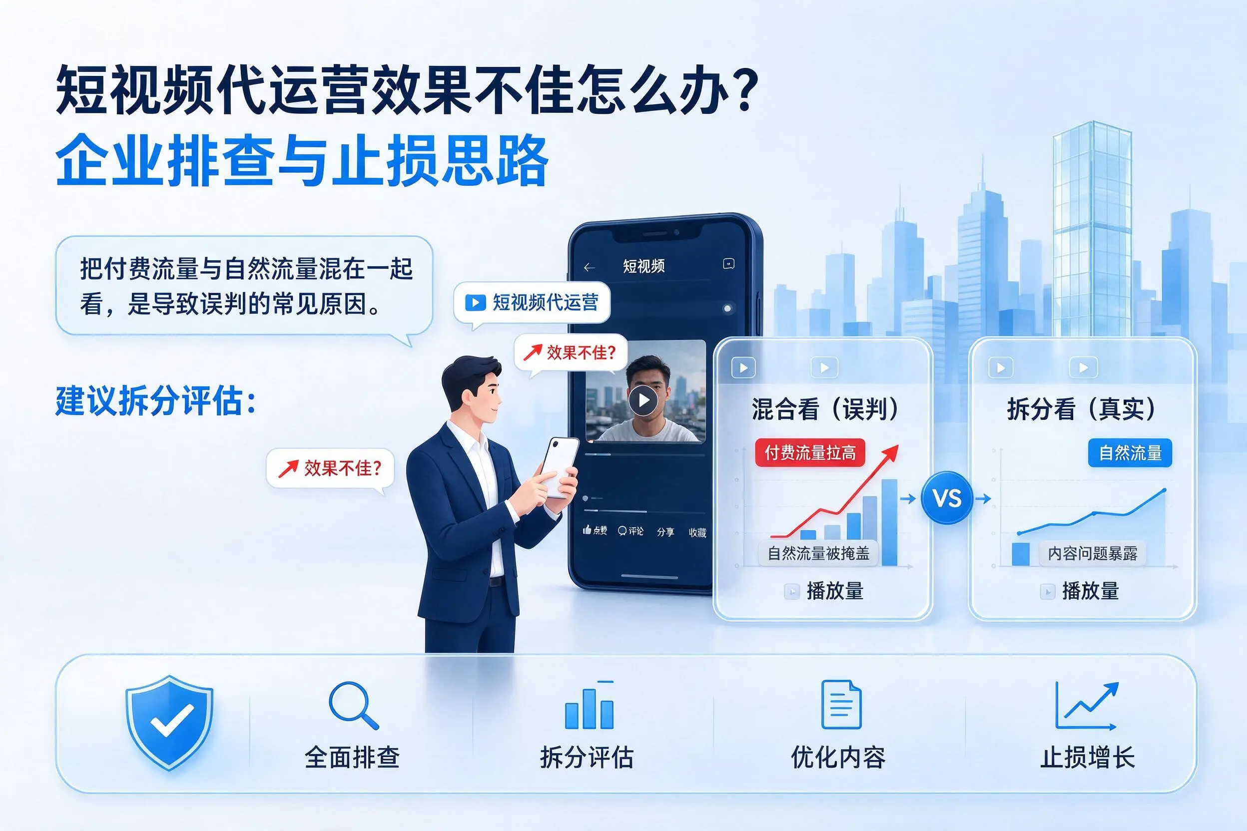 短视频代运营效果不佳怎么办?绥化企业排查与止损思路