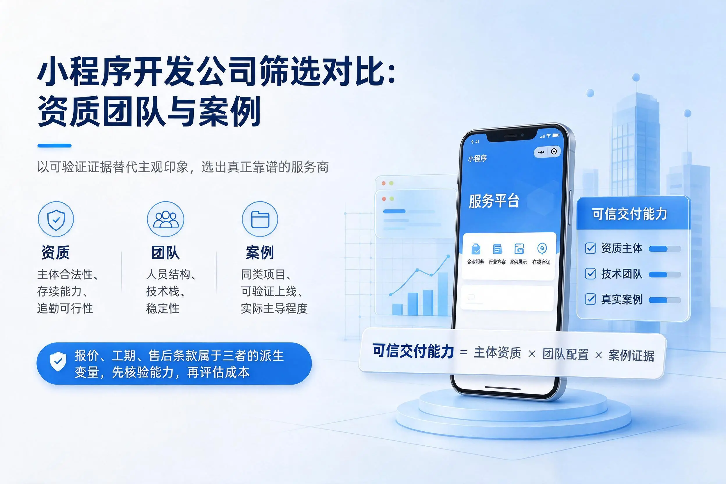 绥化小程序开发公司筛选对比：资质团队与案例