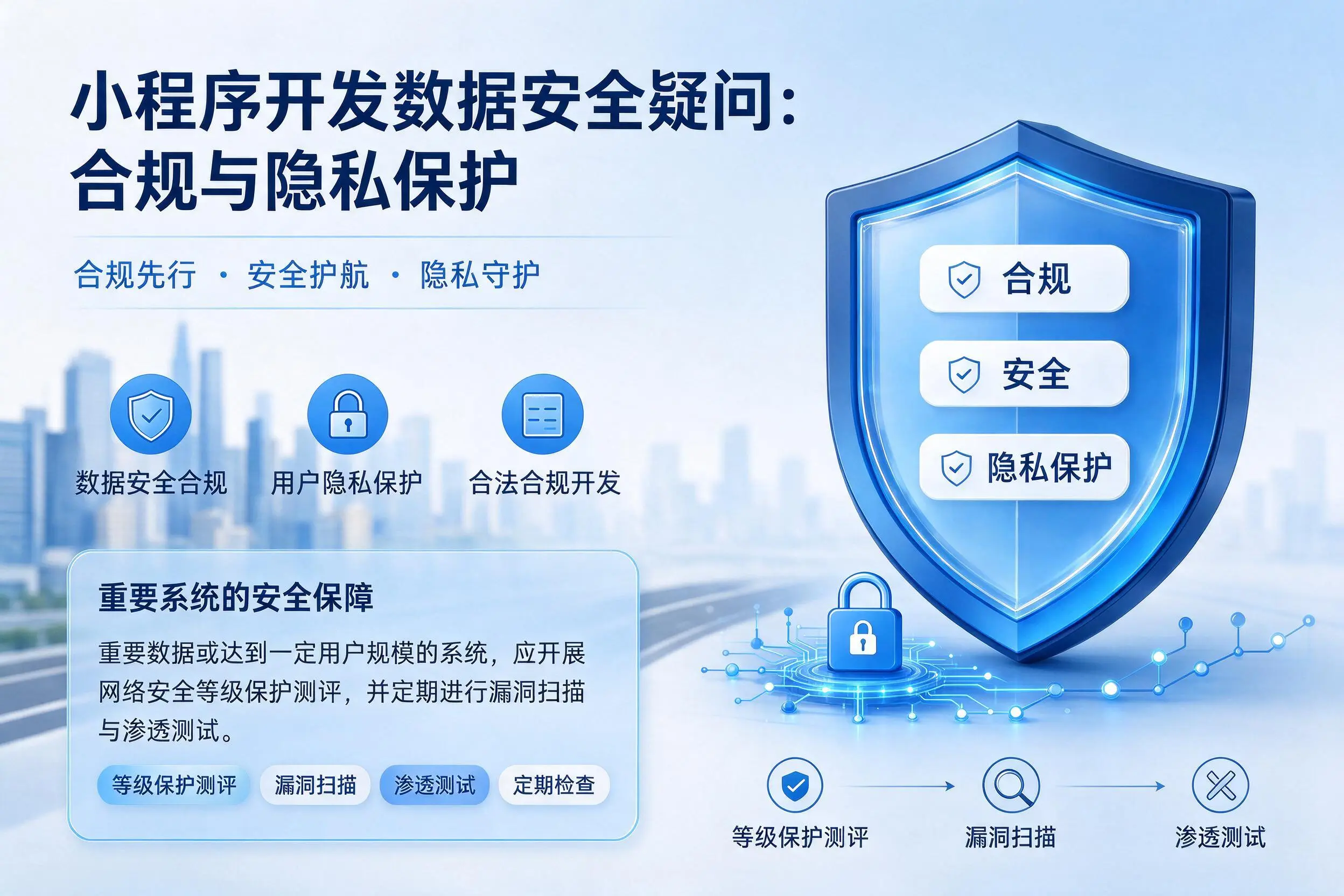 绥化小程序开发数据安全疑问:合规与隐私保护
