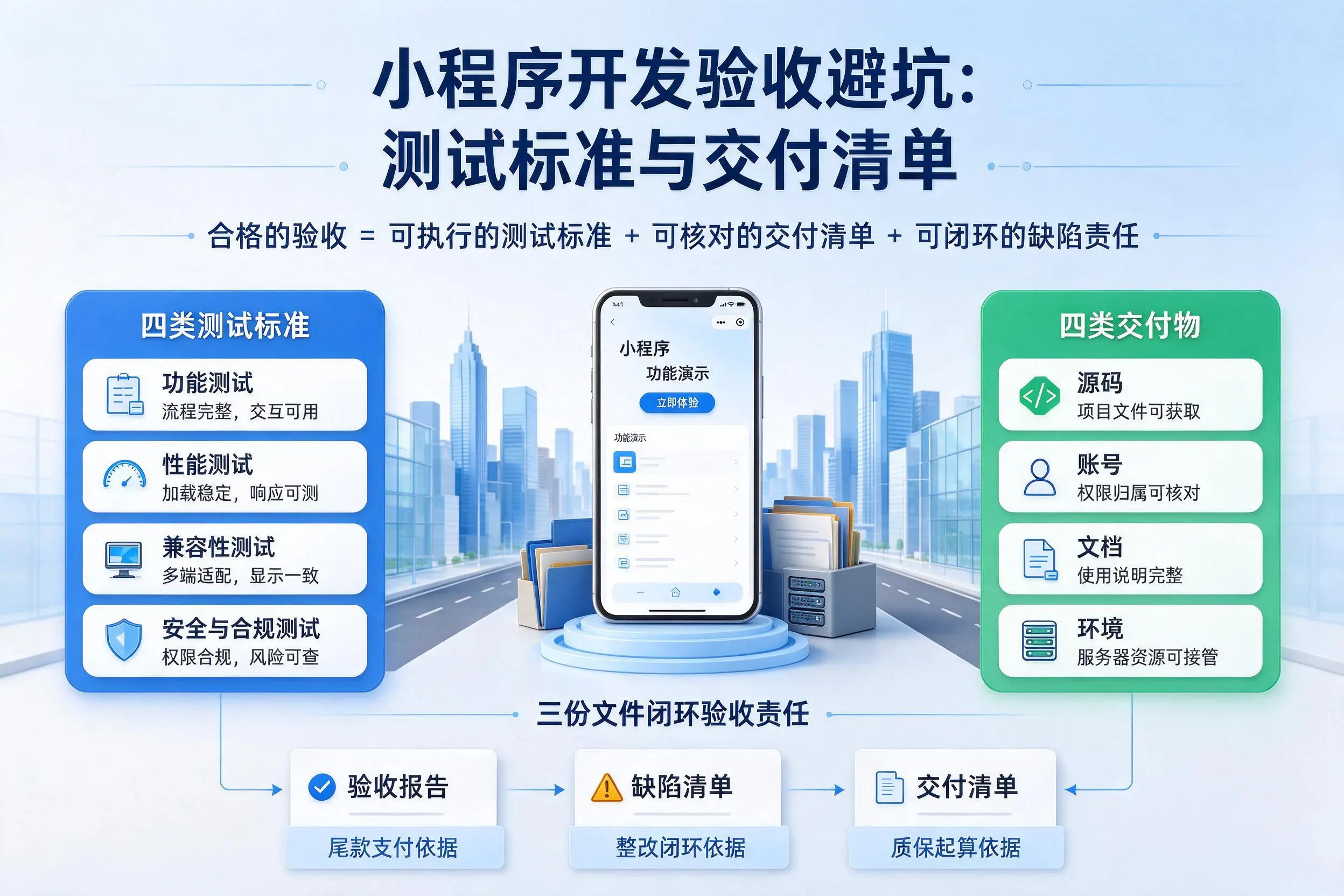 绥化小程序开发验收避坑：测试标准与交付清单