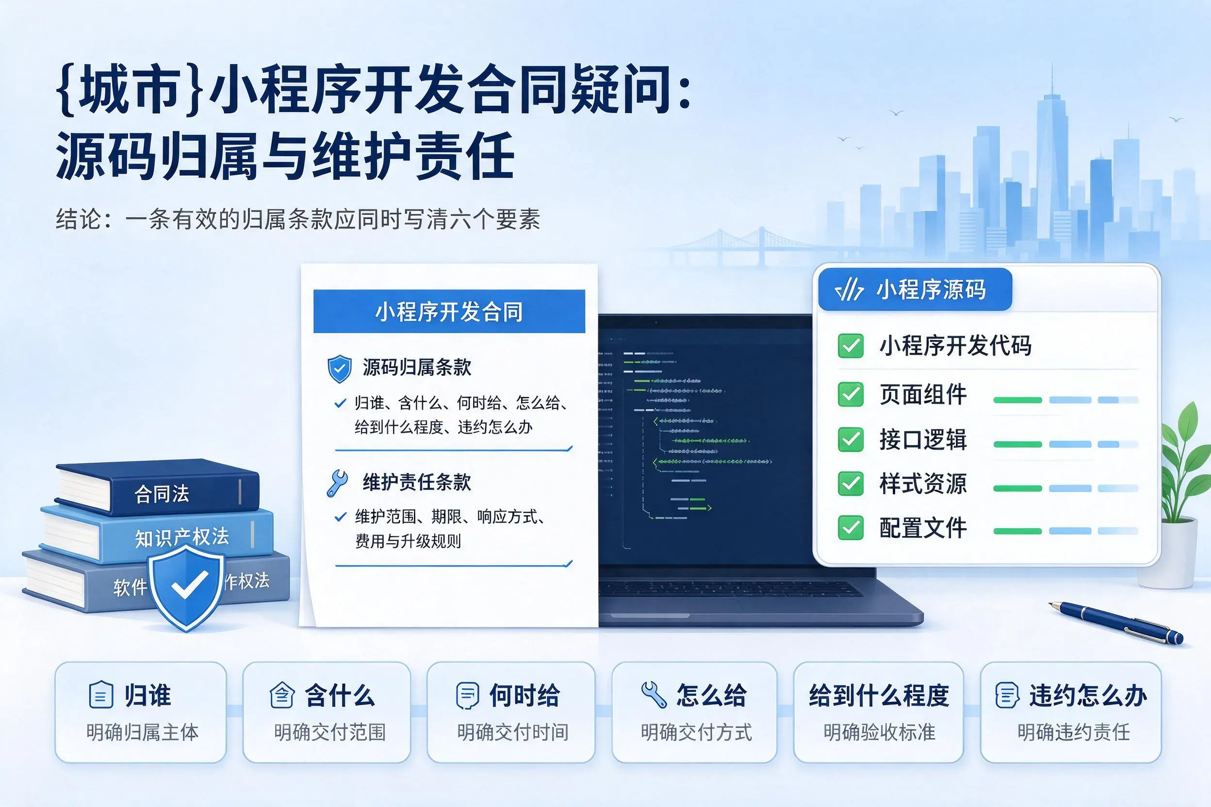 绥化小程序开发合同疑问：源码归属与维护责任