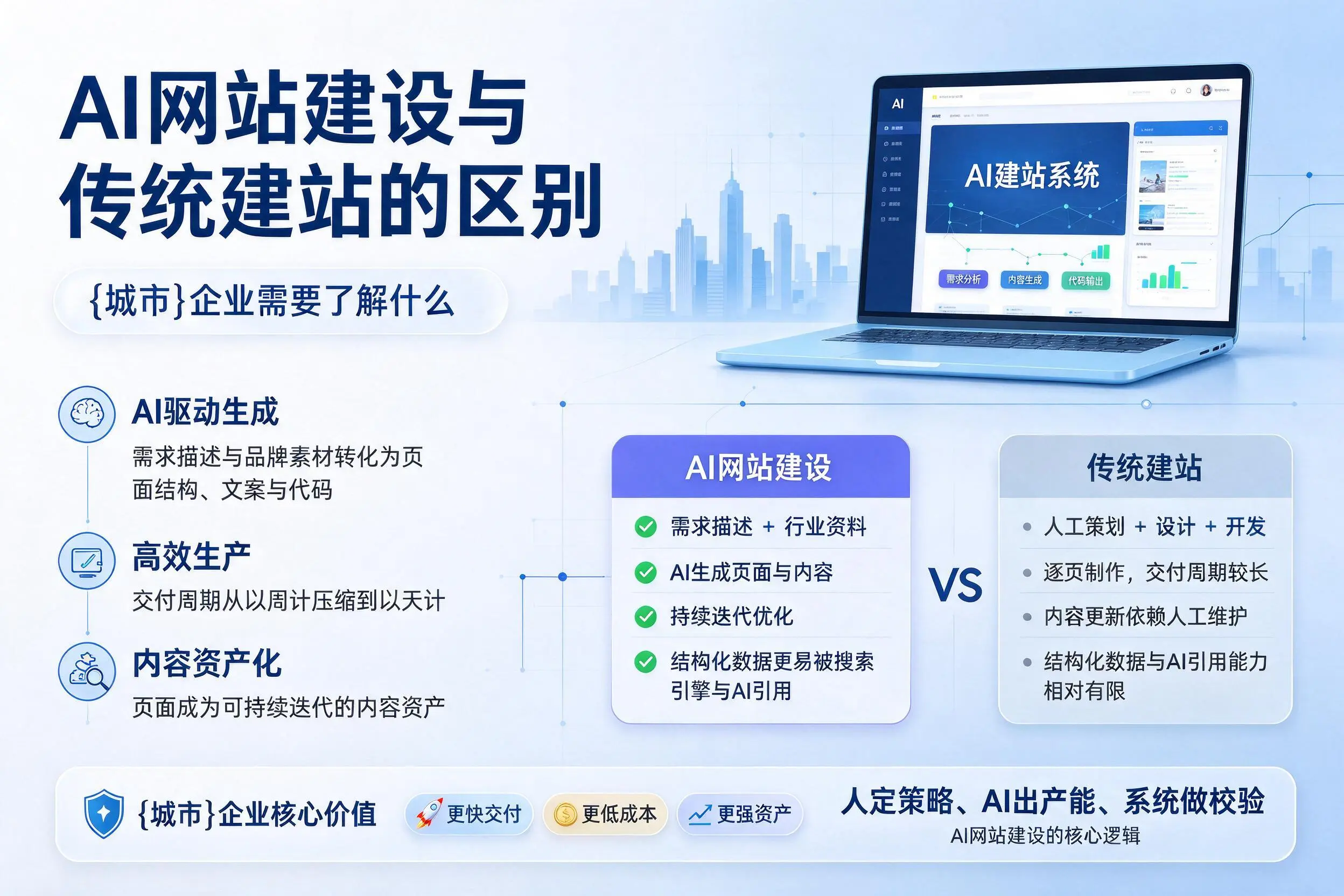 AI网站建设与传统建站的区别，绥化企业需要了解什么