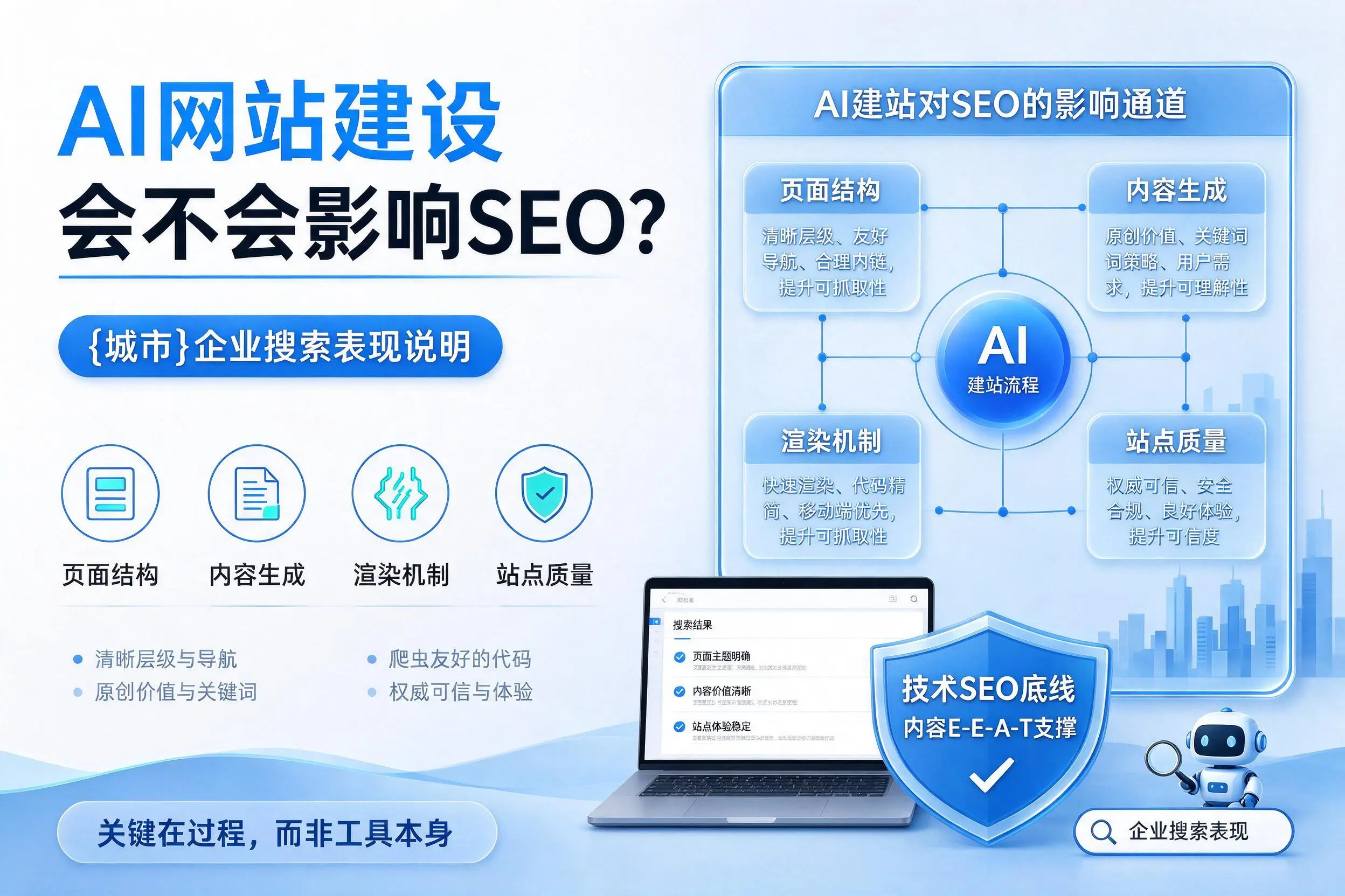 AI网站建设会不会影响SEO?绥化企业搜索表现说明