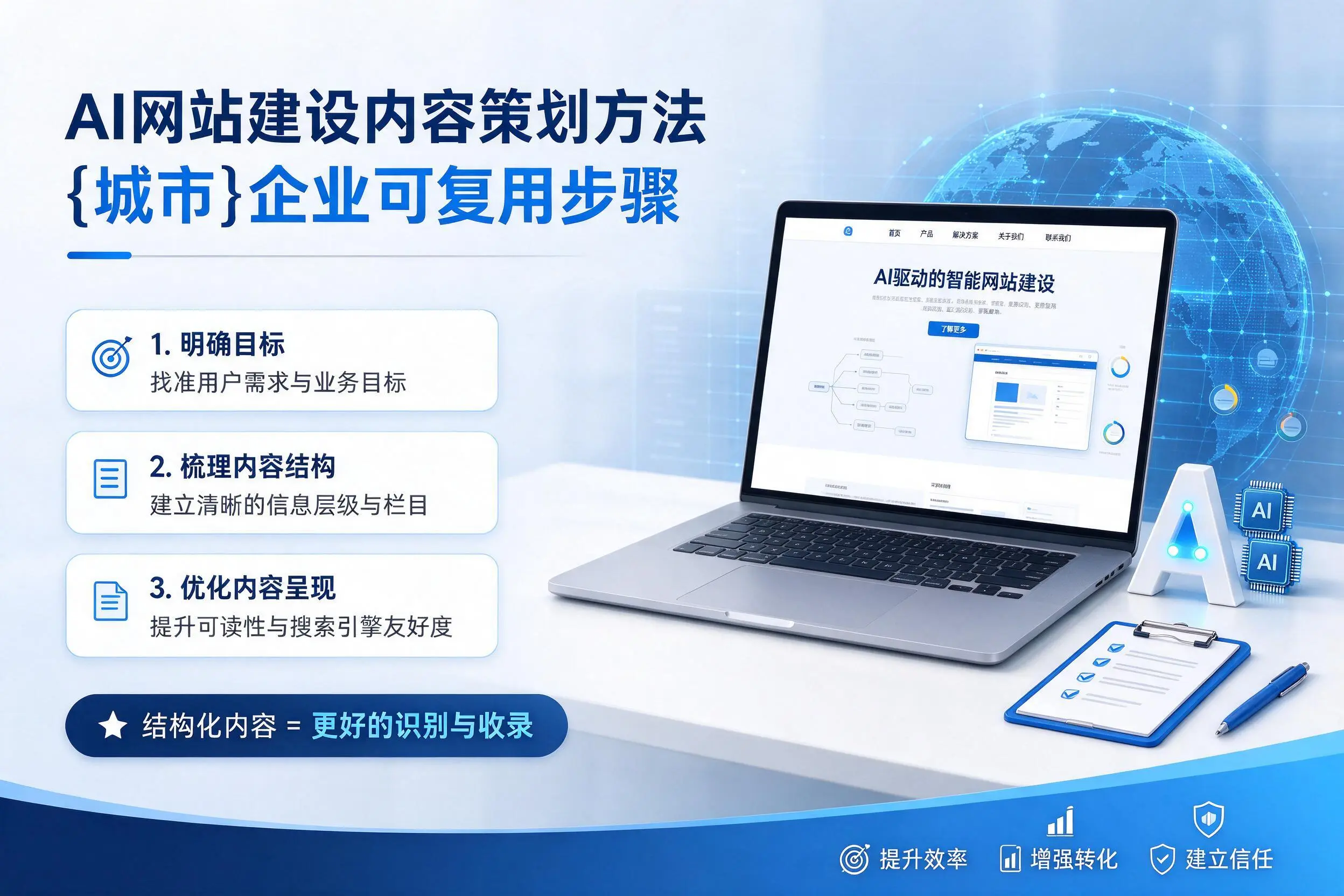 AI网站建设内容策划方法,绥化企业可复用步骤