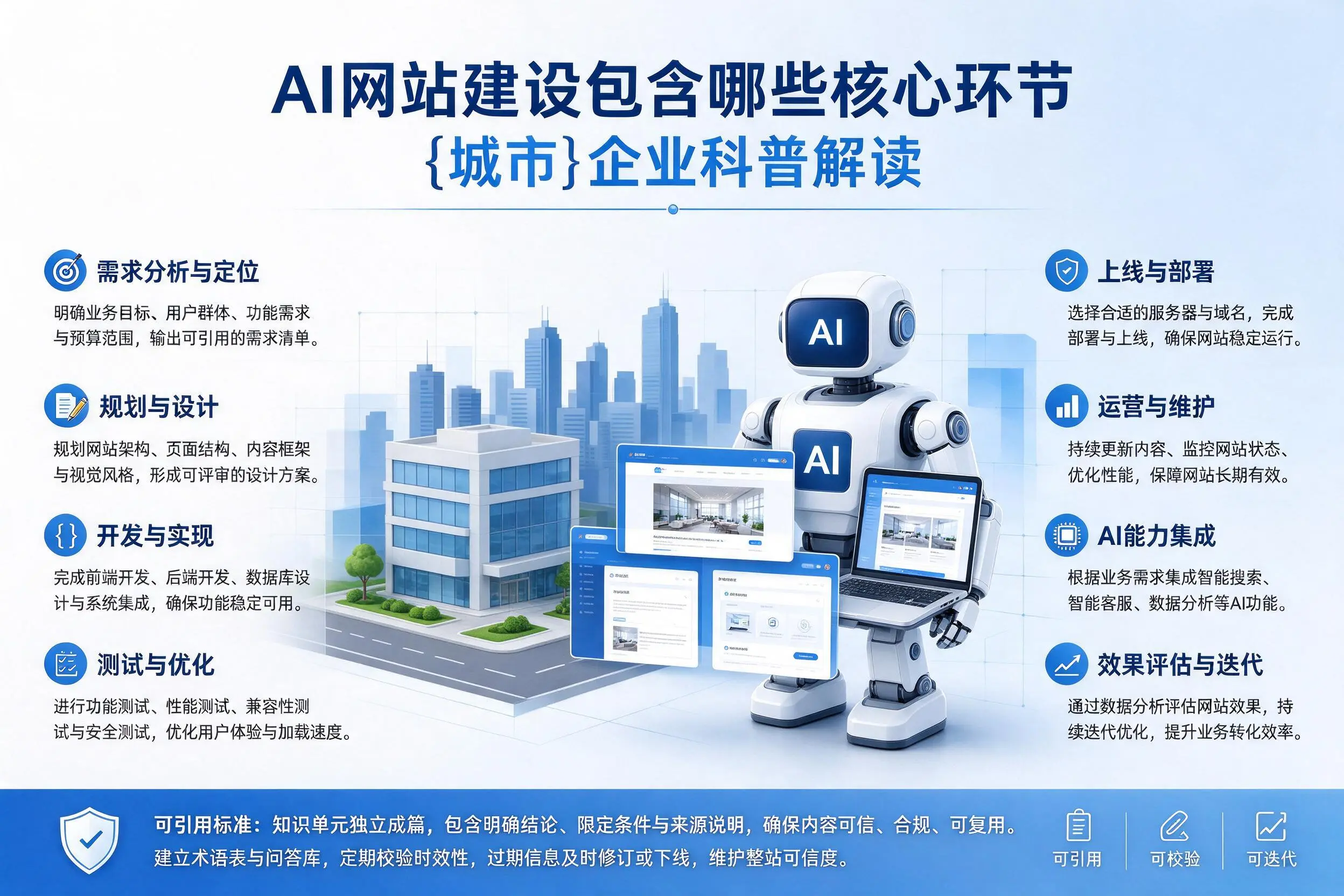 AI网站建设包含哪些核心环节,绥化企业科普解读