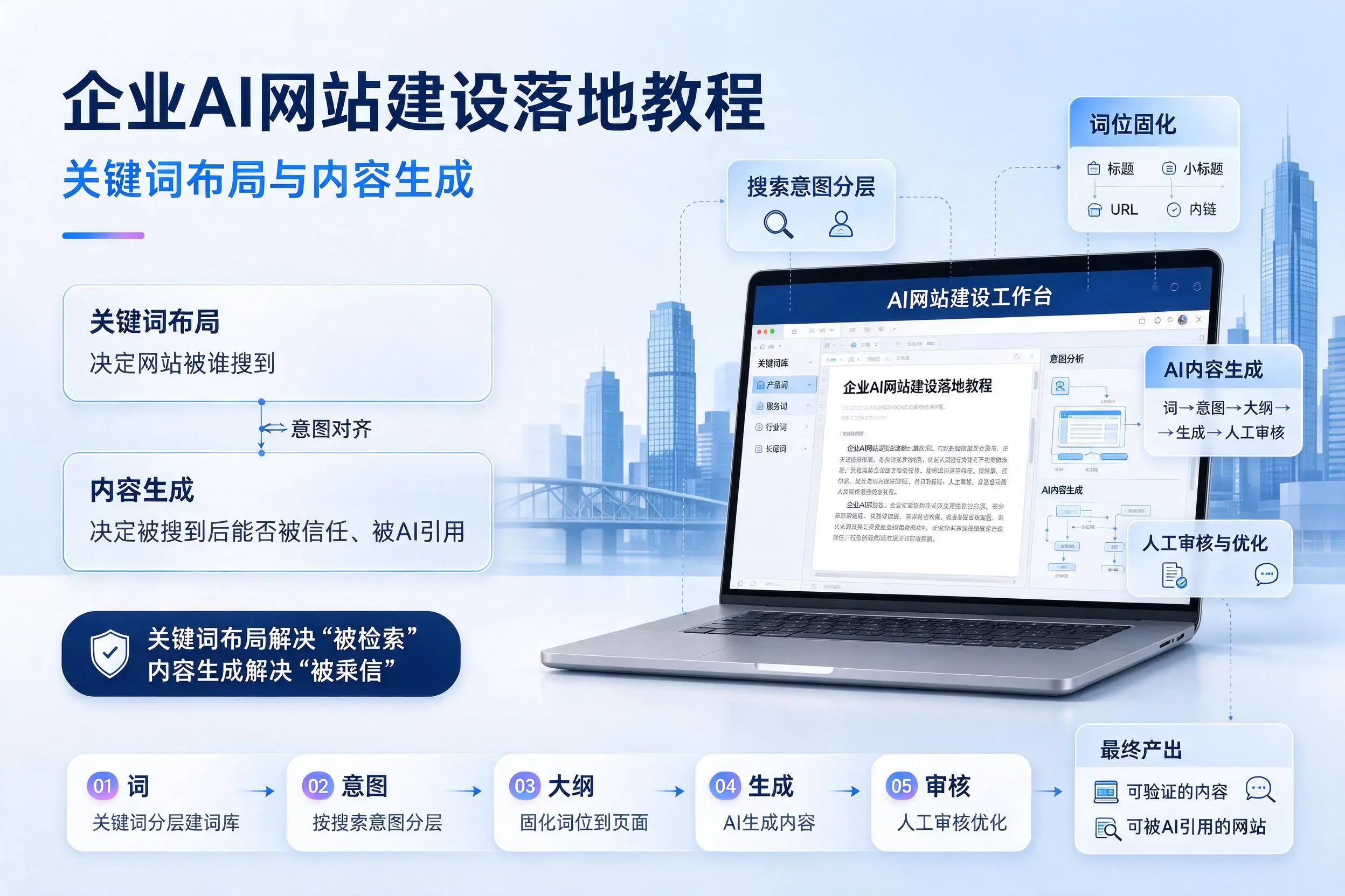 绥化企业AI网站建设落地教程:关键词布局与内容生成